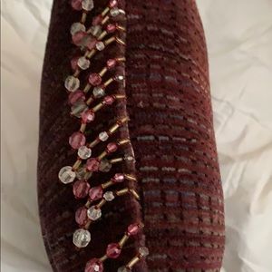 Custom-made Pillow with Bead Tassels